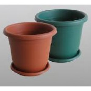 AT1273 Plastic Flower Pot With Tray 15‘’